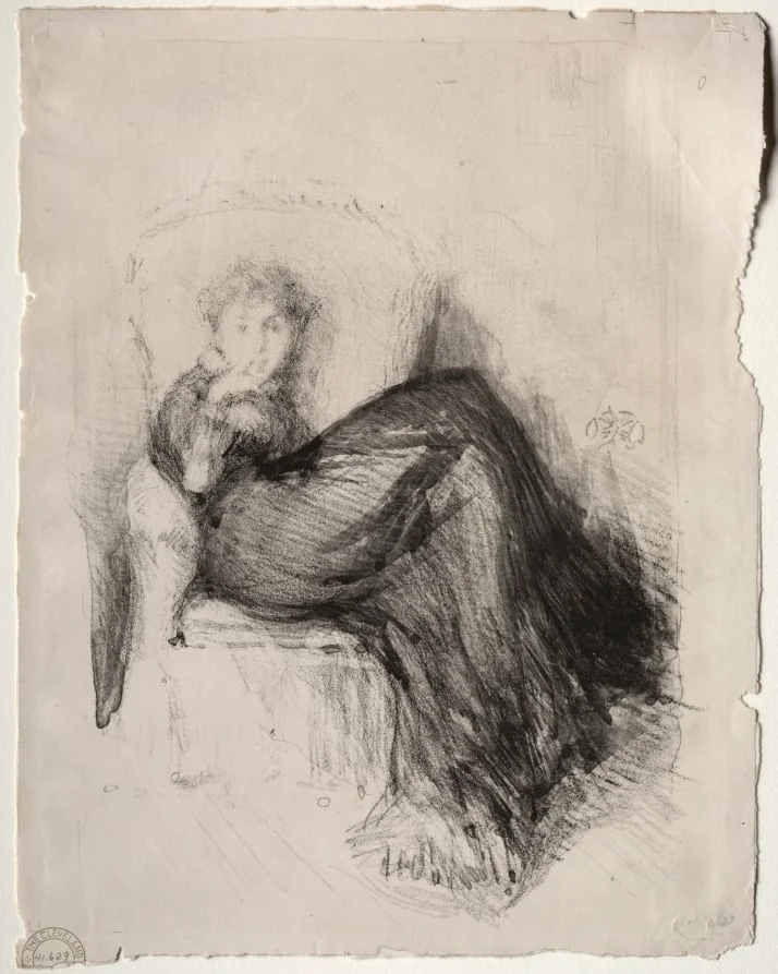 Study - Maude Seated, detail