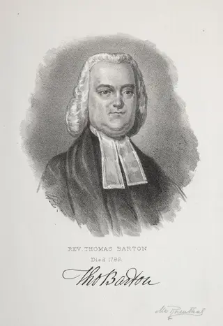 Rev. Thomas Barton, by Max Rosenthal, 1883