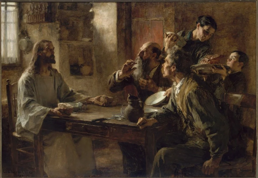 Friend of the Humble (Supper at Emmaus), detail