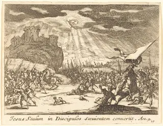 Conversion of Paul, by Jacques Callot, ink, 1635