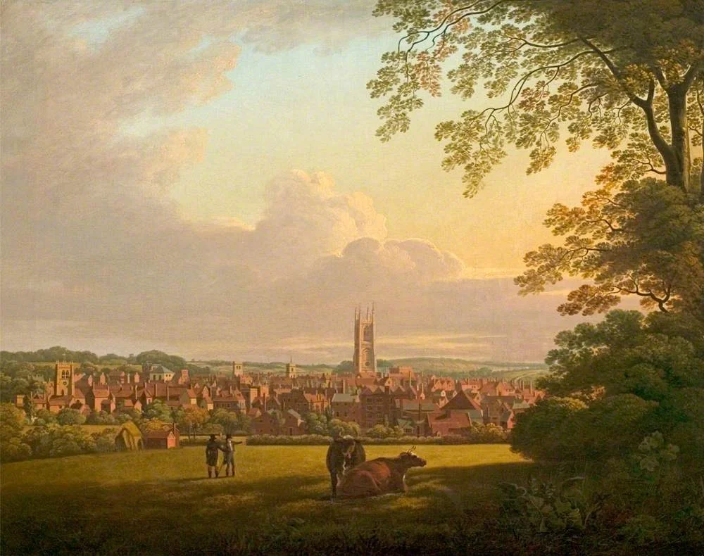 Derby from a Field Adjoining Abbey Barns, detail