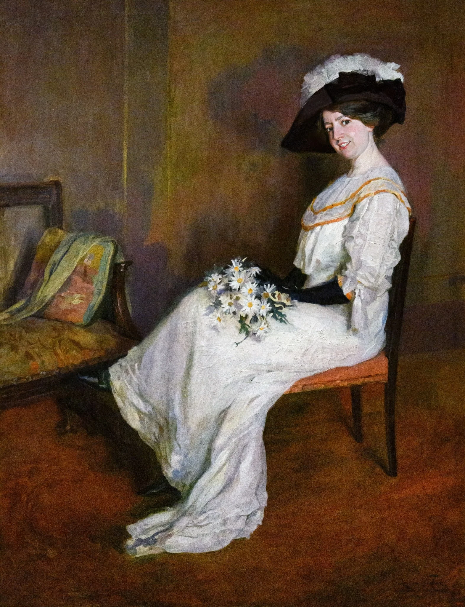 Portrait of Marta Vidal Puig, detail