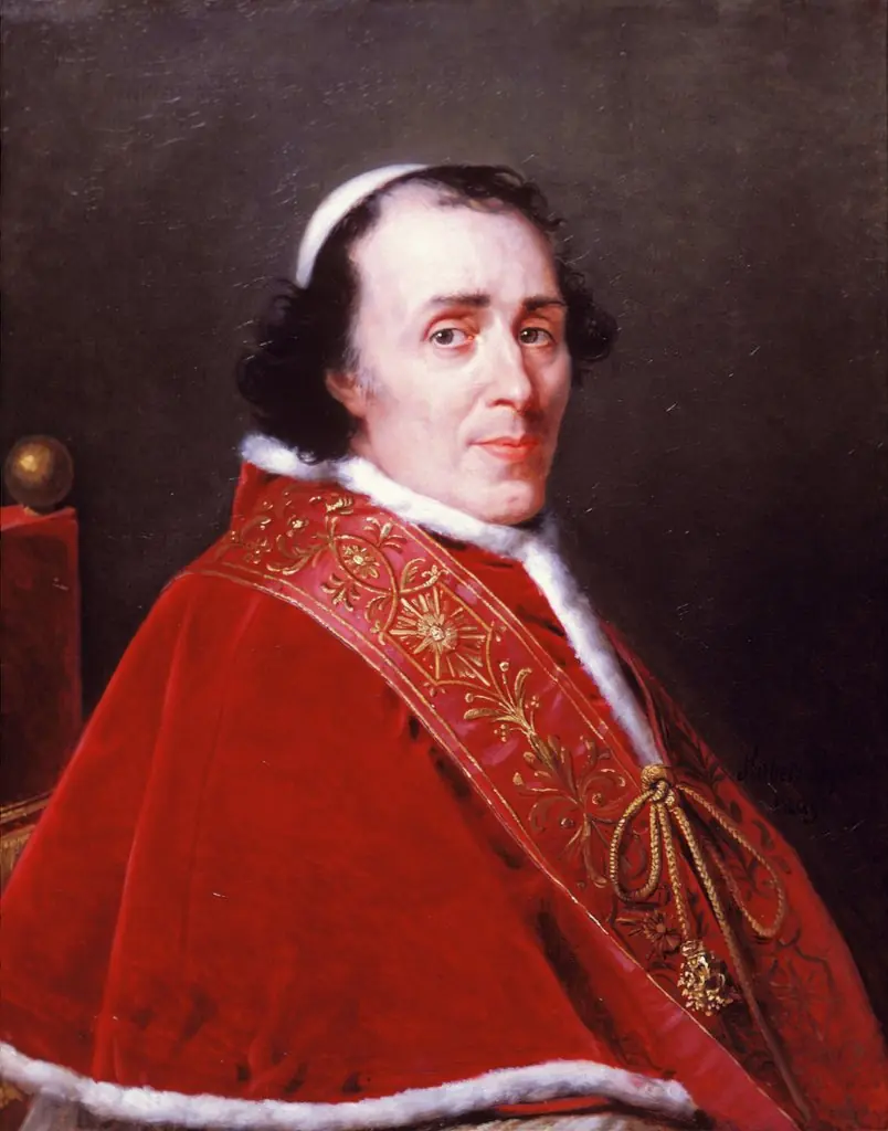 Portrait of Pope Pius VII, by Robert Lefèvre, oil, 1805
