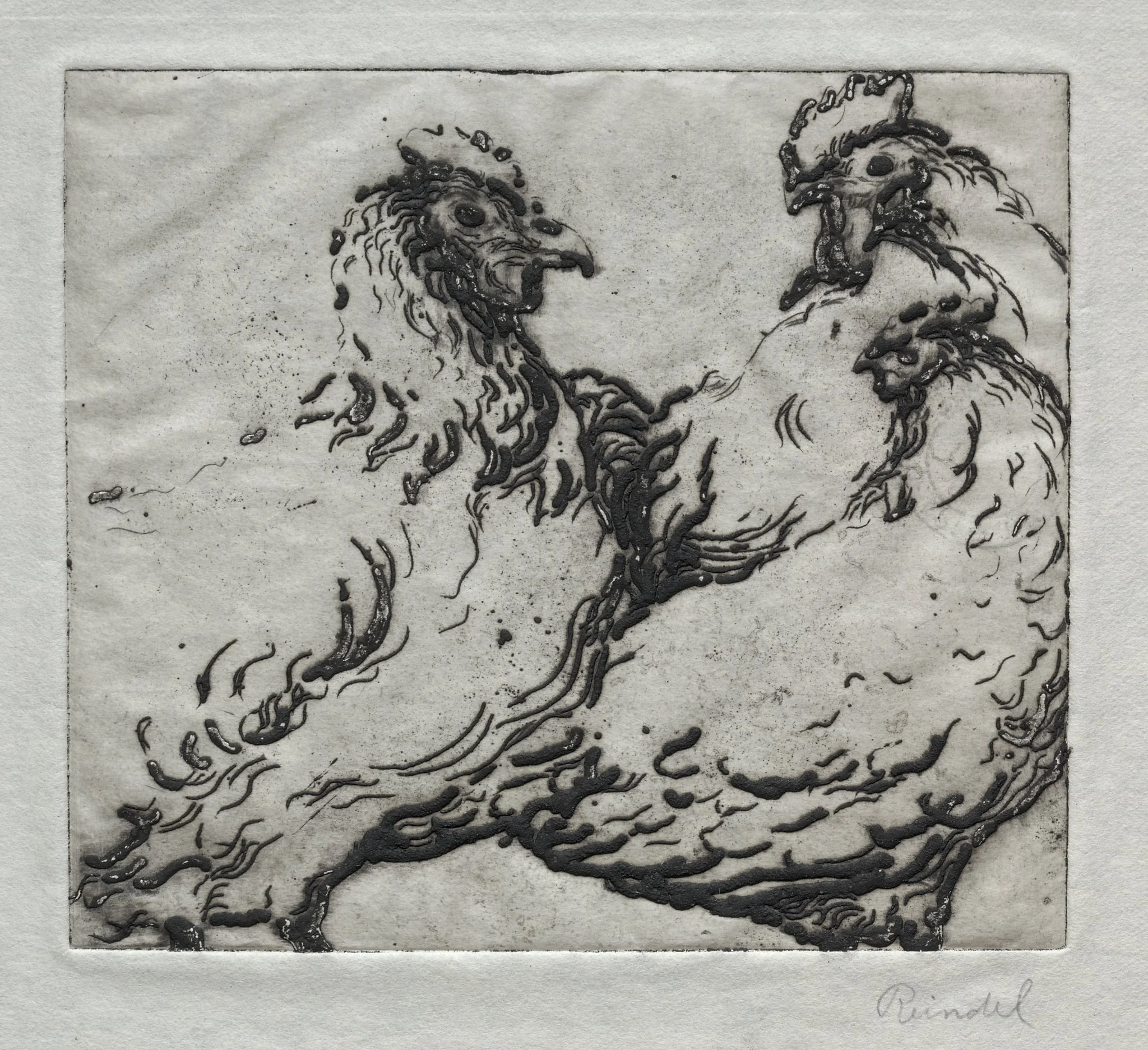 Chickens, detail