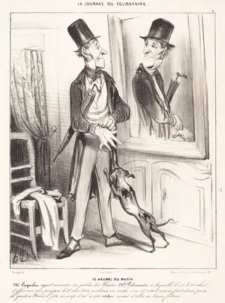 10 heures du matin, by Honoré Daumier, crayon, 1839
