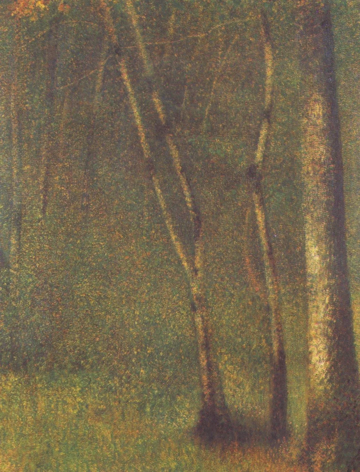 The Forest at Pontaubert, detail