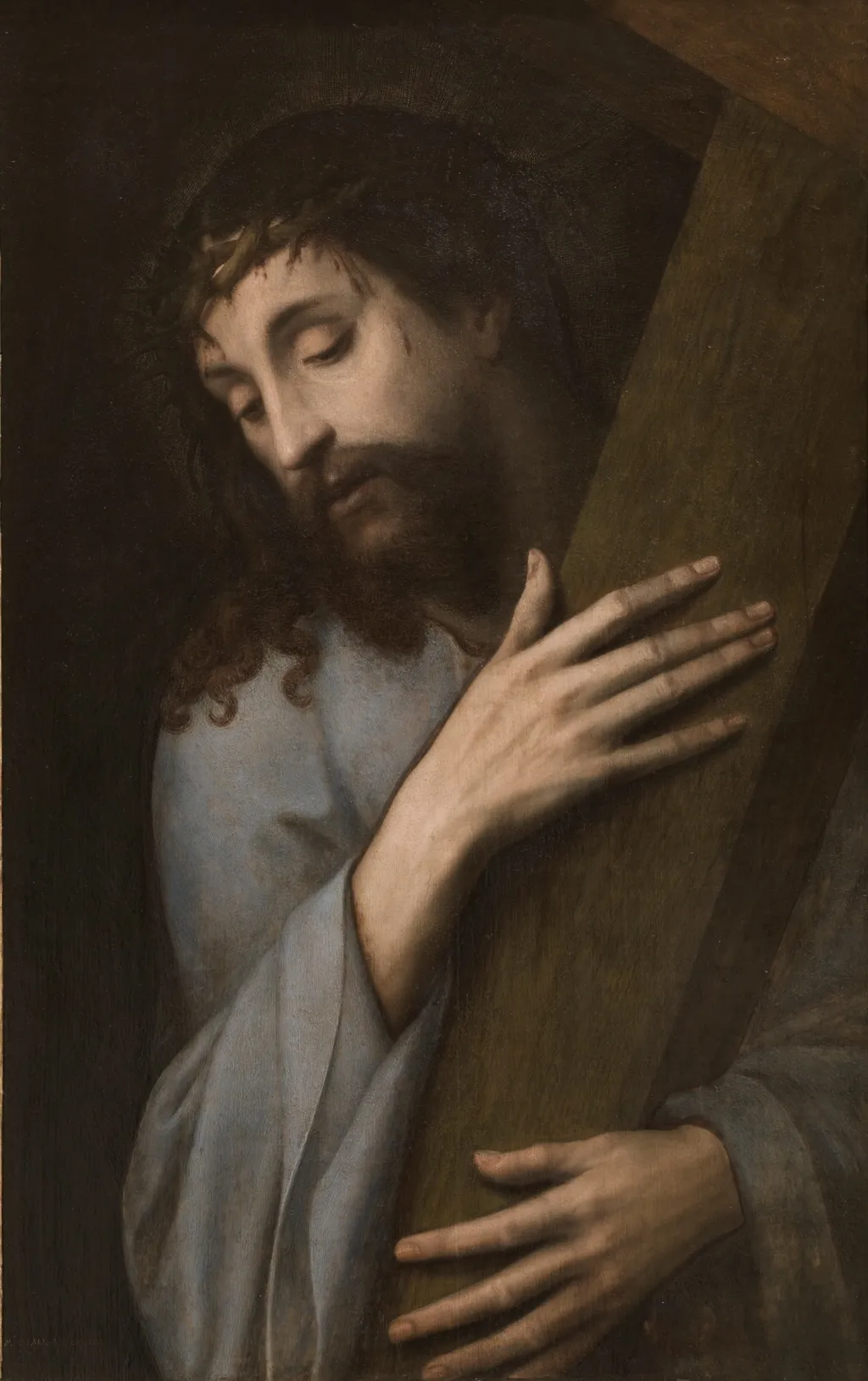 Christ bearing the Cross, by Michiel Coxie, oil, 1555