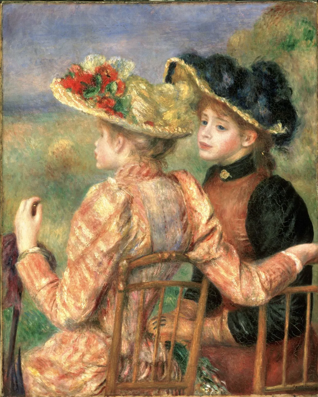 Two Girls, by Auguste Renoir, oil, 1896