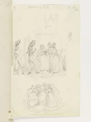The Bloomsbury Christening, by George Cruikshank, 1834