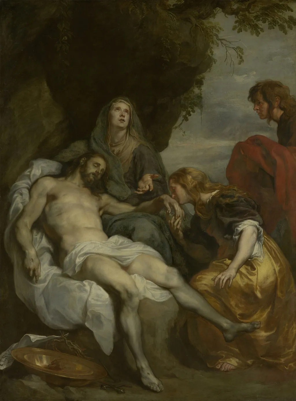 The Lamentation over the Dead Christ, by Anthony van Dyck, oil, 1629