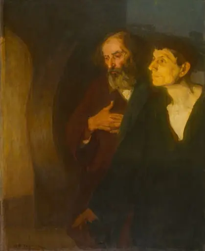 The Two Disciples at the Tomb, by Henry Ossawa Tanner, oil, 1906