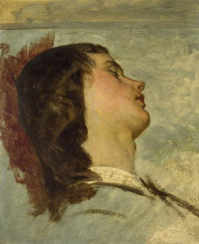 Preparatory Study for 'The Travelling Companions', detail