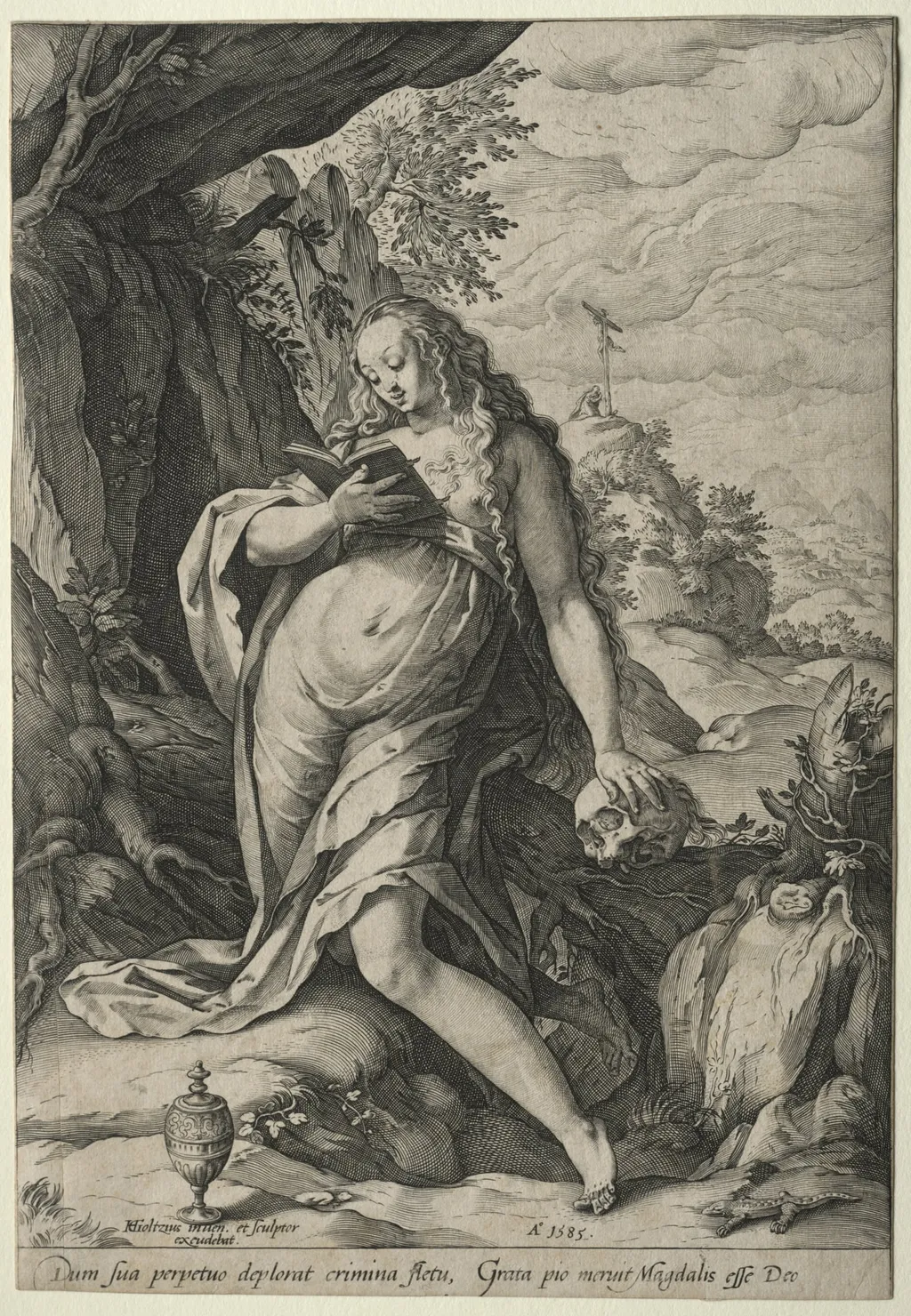 The Magdalen in Penance, by Hendrick Goltzius, 1585