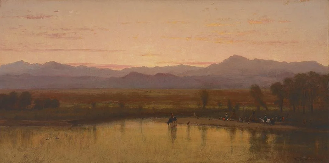 Twilight on the Plains, Platte River, Colorado, detail