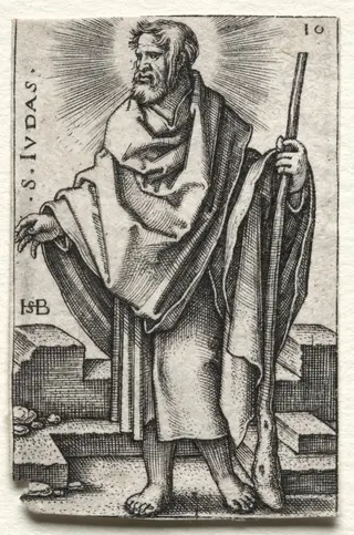 St. Judas, by Sebald Beham, 1546