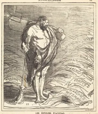 Les écuries d'Augias, by Honoré Daumier, 1872