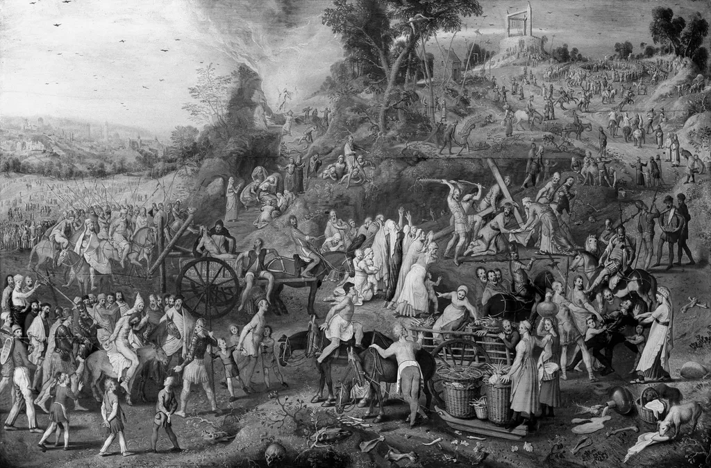 Christ carrying the cross, by Pieter Aertsen, paint, 1552