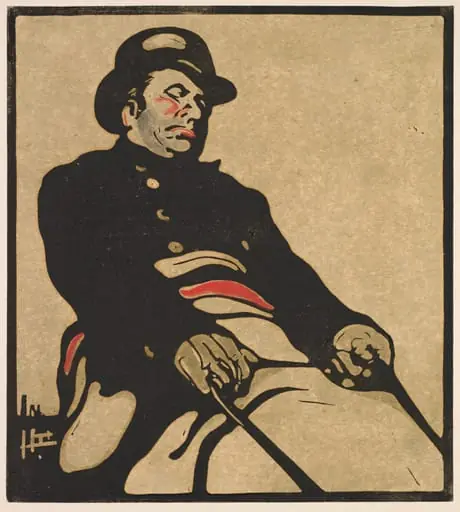 London Types: Bus Driver, by William Nicholson, 1898
