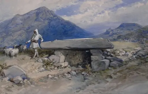 The Third So-Called Treasury, Mycenæ, by William R.I. F.R.G.S. Simpson, watercolor, 1877