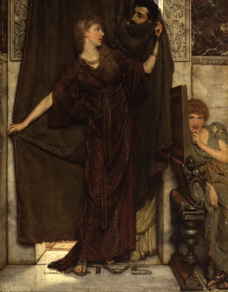 My Sister Is Not In, by Lawrence Alma-Tadema, oil, 1890