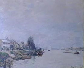 La Seine au Point du jour (D. 297), detail