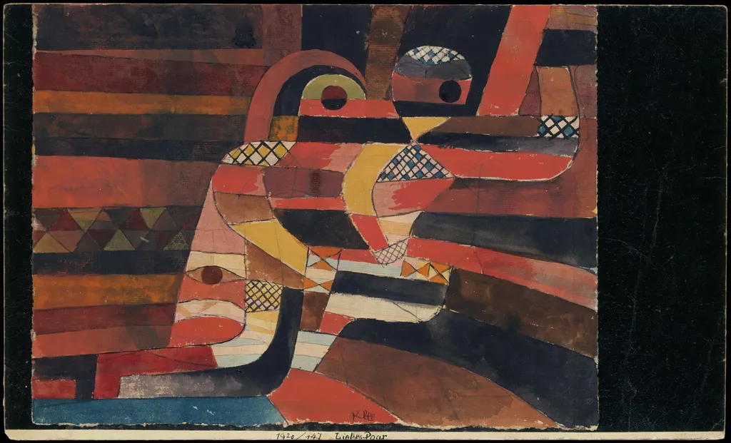 Lovers, by Paul Klee, unspecified, 1920