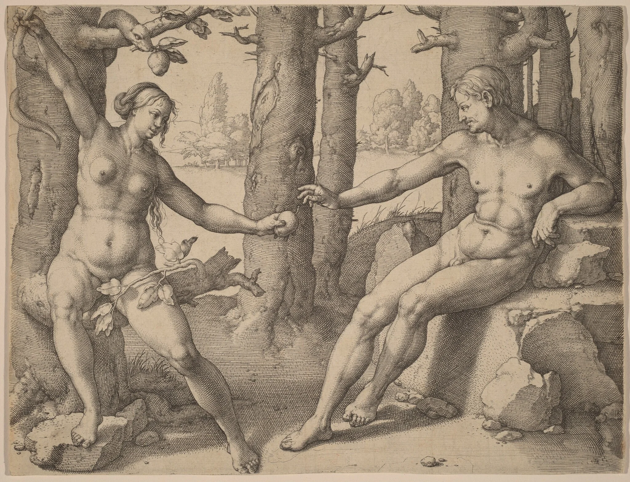 The Fall of Man, detail