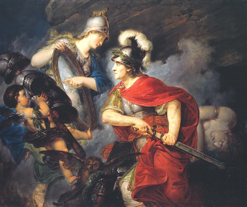 Allegory of Frederick the Great as Perseus, by Bernhard Rode, oil, 1795