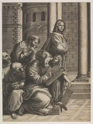 Untitled, by Agostino dei Musi, 1500