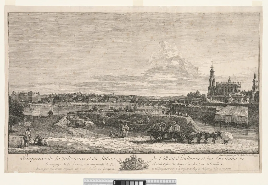 View of Dresden, by Bernardo Bellotto, 1748