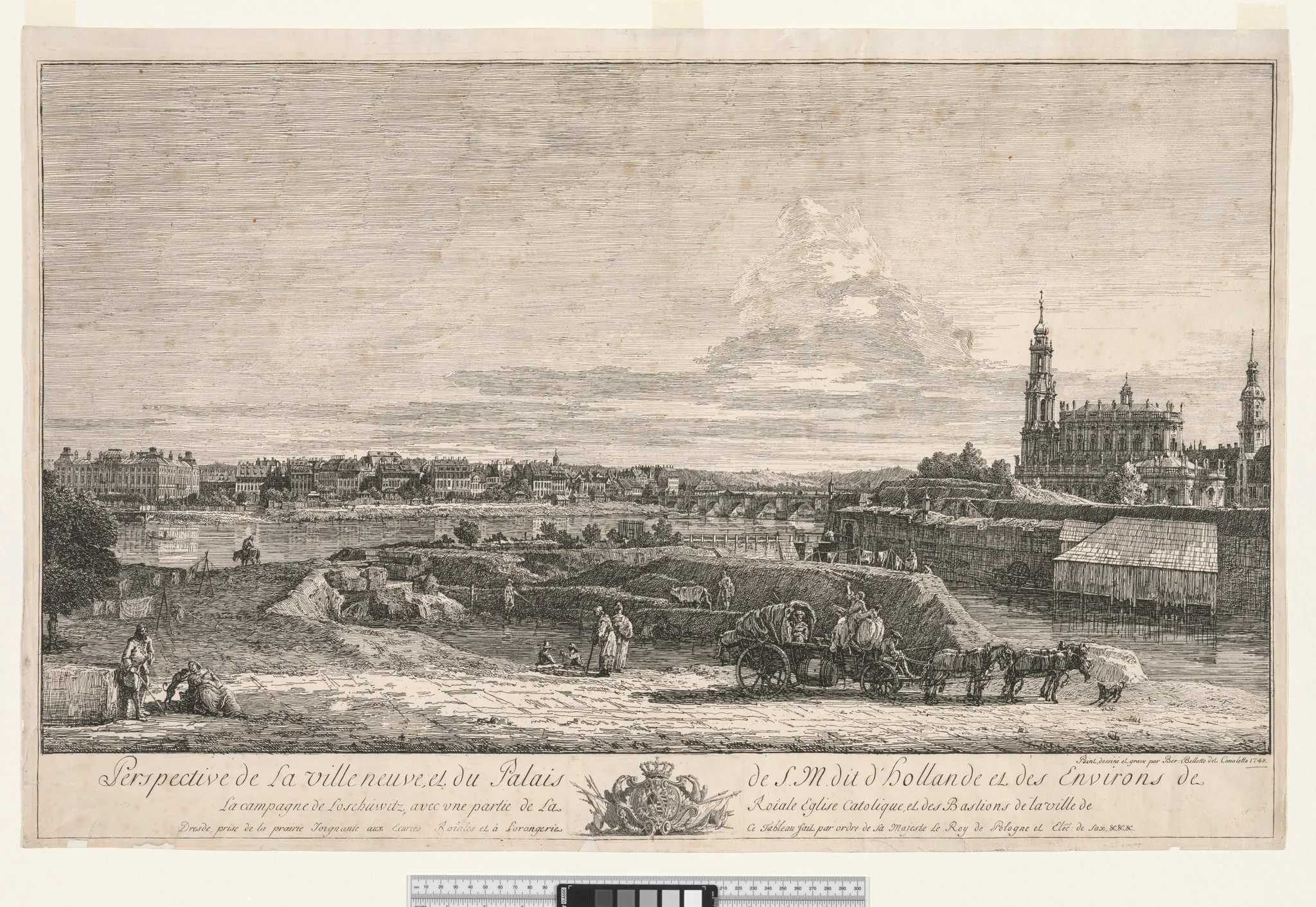 View of Dresden, detail