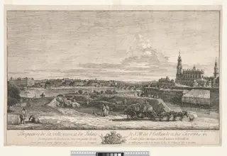 View of Dresden, by Bernardo Bellotto, 1748