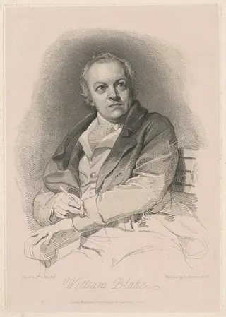 William Blake, by Luigi Schiavonetti, ink, 1808
