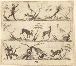 Ornament, by Mathias Beutler, ink, 1602