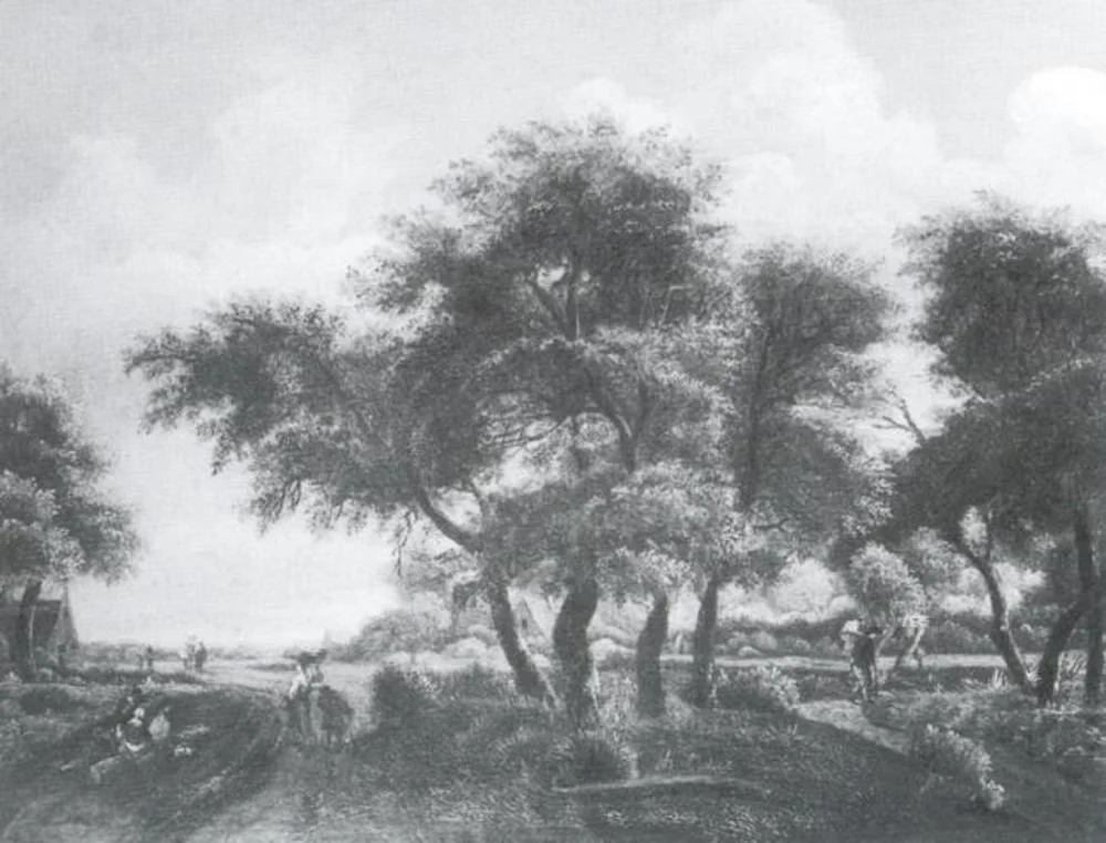 Landscape with Trees, detail