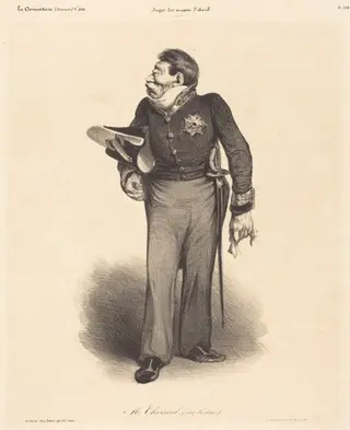 C.-A. Gabriel, duc de Choiseul, by Honoré Daumier, ink, 1835