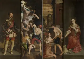 The Story of Saint George, by Michiel Coxie, oil, 1549