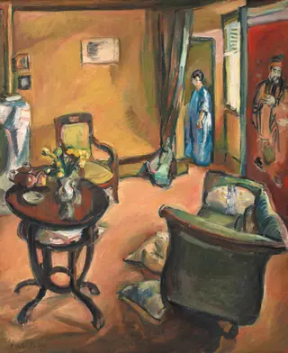 Interior, by Othon Friesz, oil, 1914