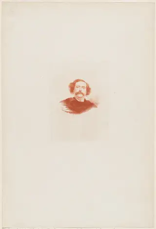 J.Barbey d'Aurevilly, by Paul Adolphe Rajon, ink, 1879