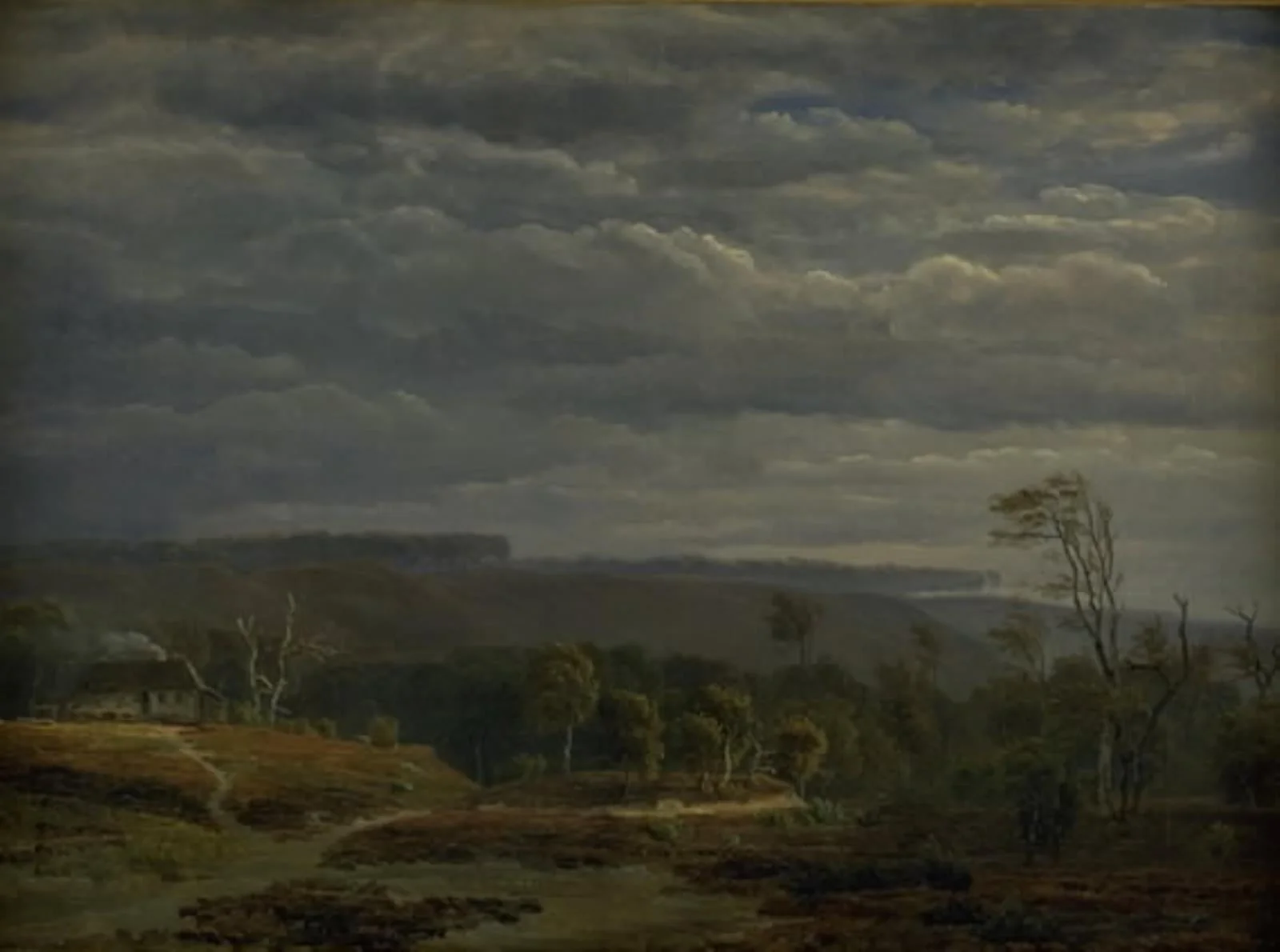 A View of a Wooded Landscape in Jutland, detail
