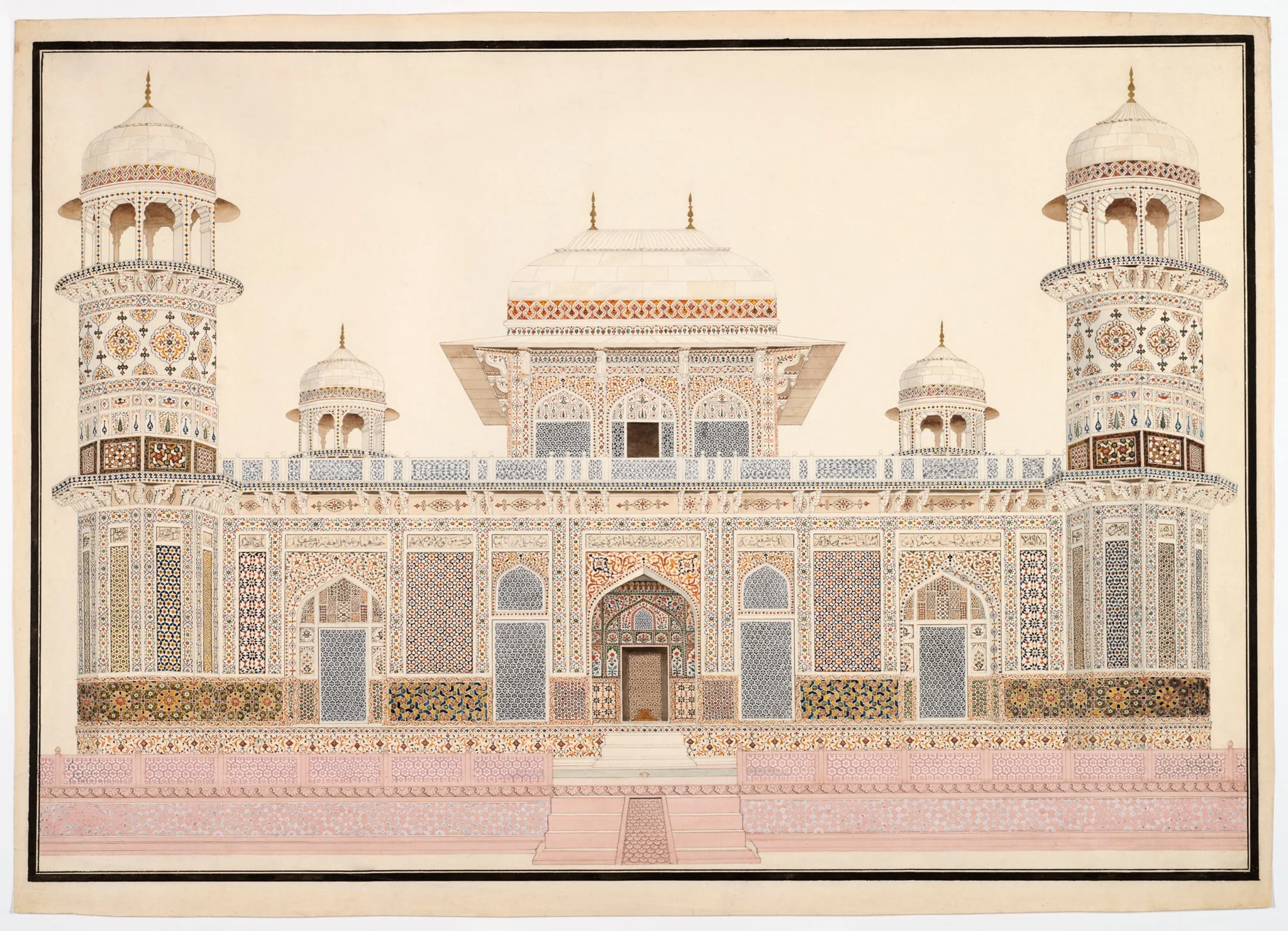 I'timad-ud-Daula's Tomb at Agra, detail