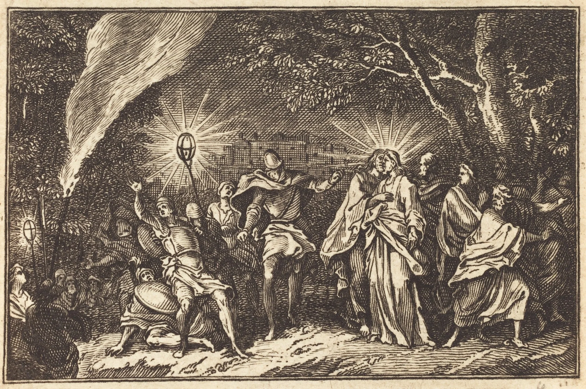 Betrayal of Judas, detail