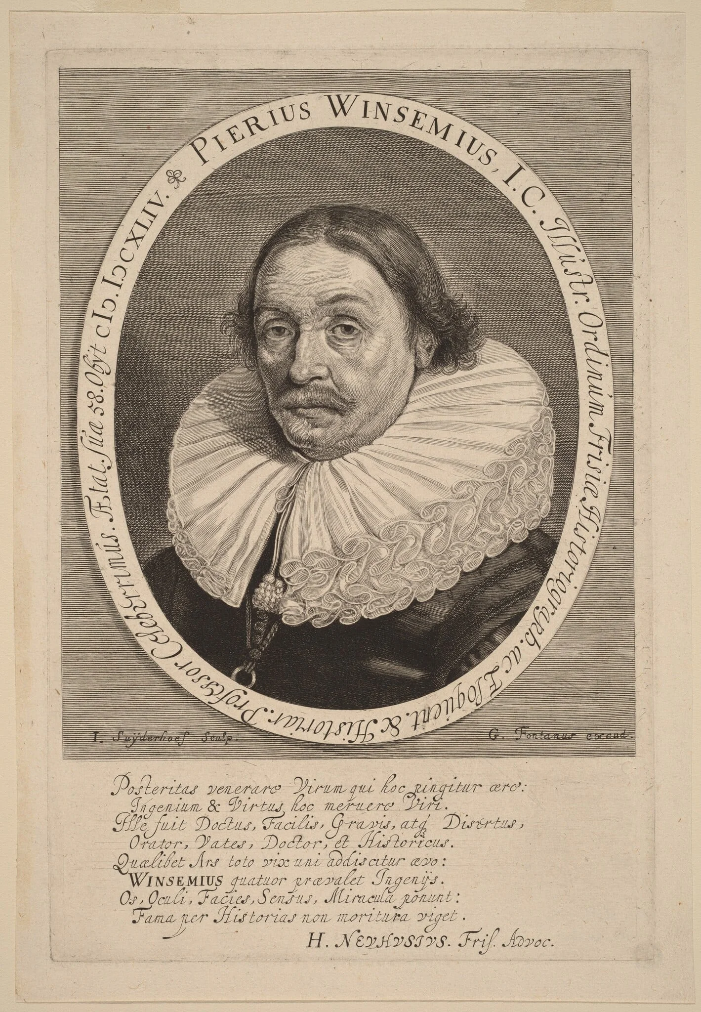 Petrus Winsemius, detail