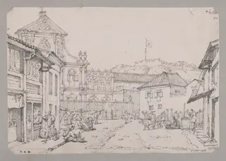 Church of S. Domingo, Macao, by George Chinnery, 4