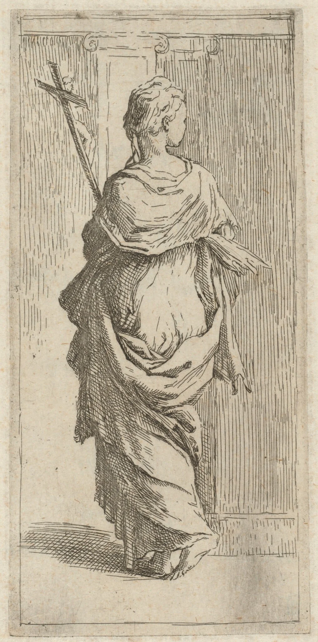 A Girl with a Crucifix, detail