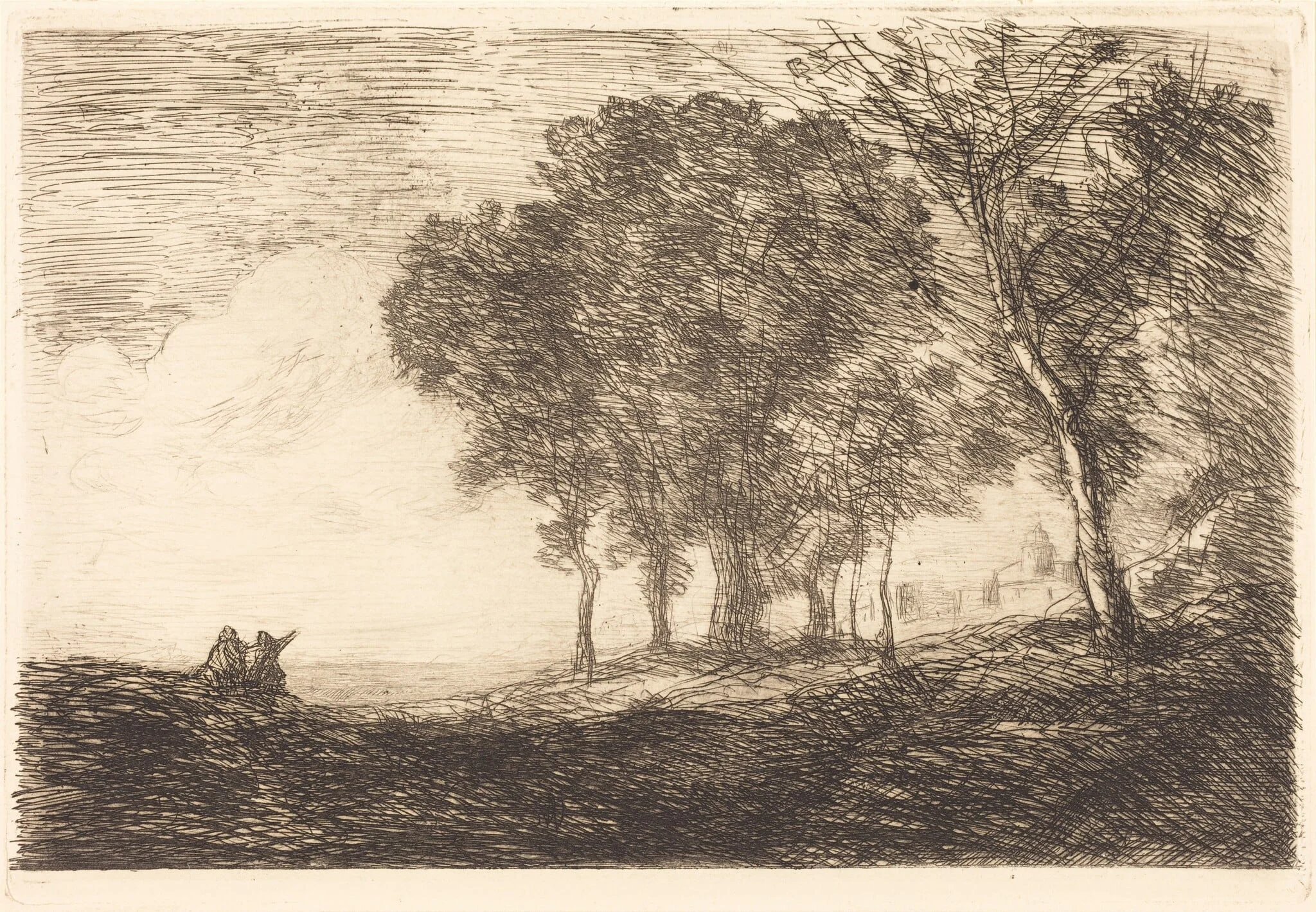 Italian Landscape, detail