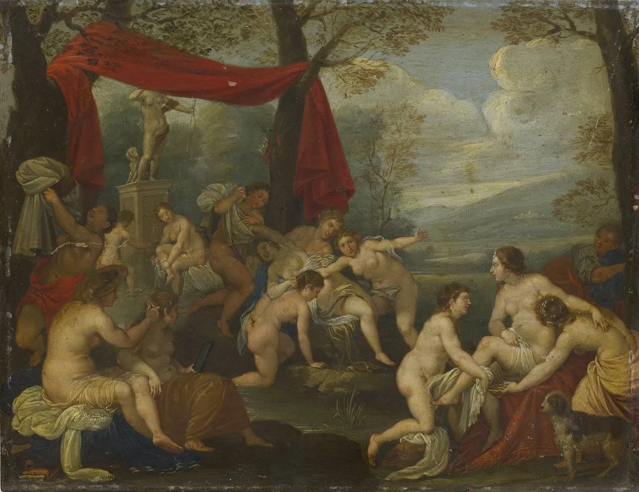 Diana entdeckt das Vergehen der Callisto, detail