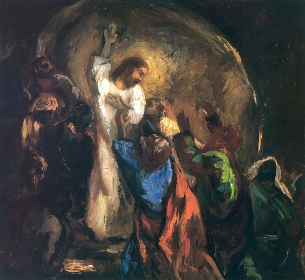 Thomas Touches Christ's Side, detail