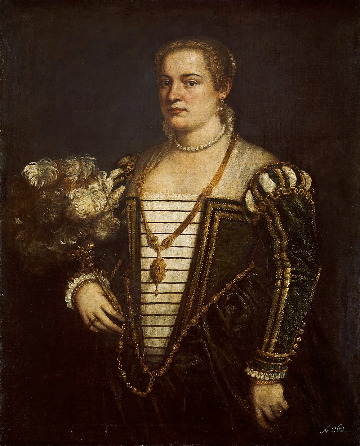 Portrait of the Artist's daughter Lavinia, detail