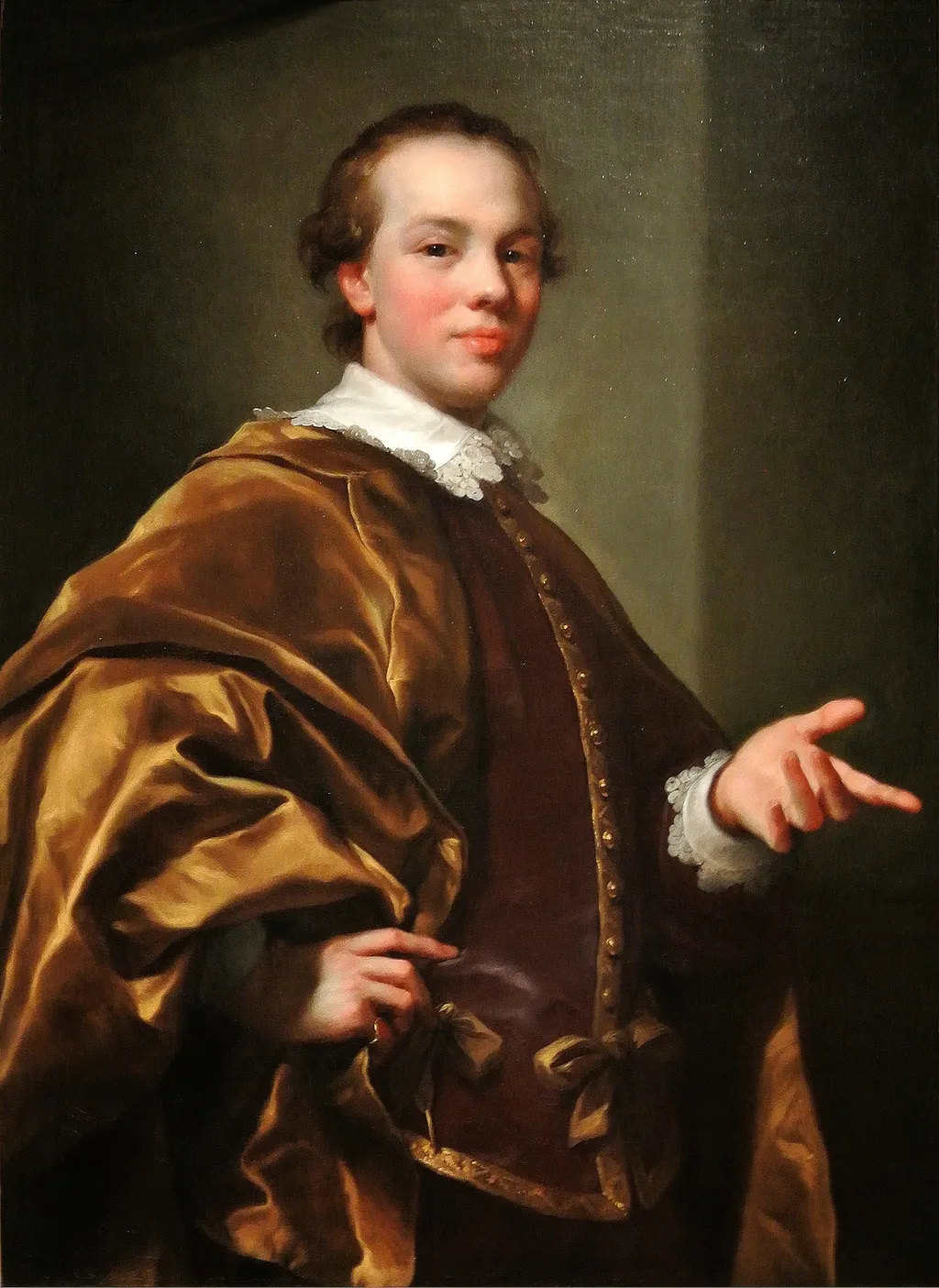 Portrait of John Viscount Garlies, Later 7th Earl of Galloway, as Master of Garlies, by Anton Raphael Mengs, oil, 1758